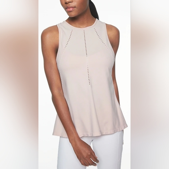 Athleta Foothill Seamless Tank Size XS Energetic Peach - Picture 2 of 7
